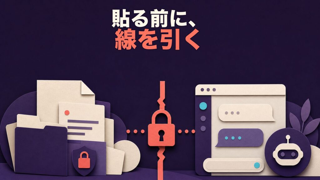 貼る前に線を引く―生成AIと顧客データの境界線