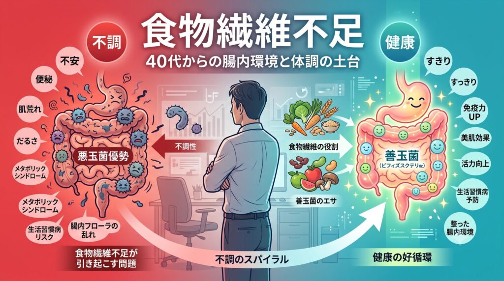 食物繊維不足 アイキャッチ