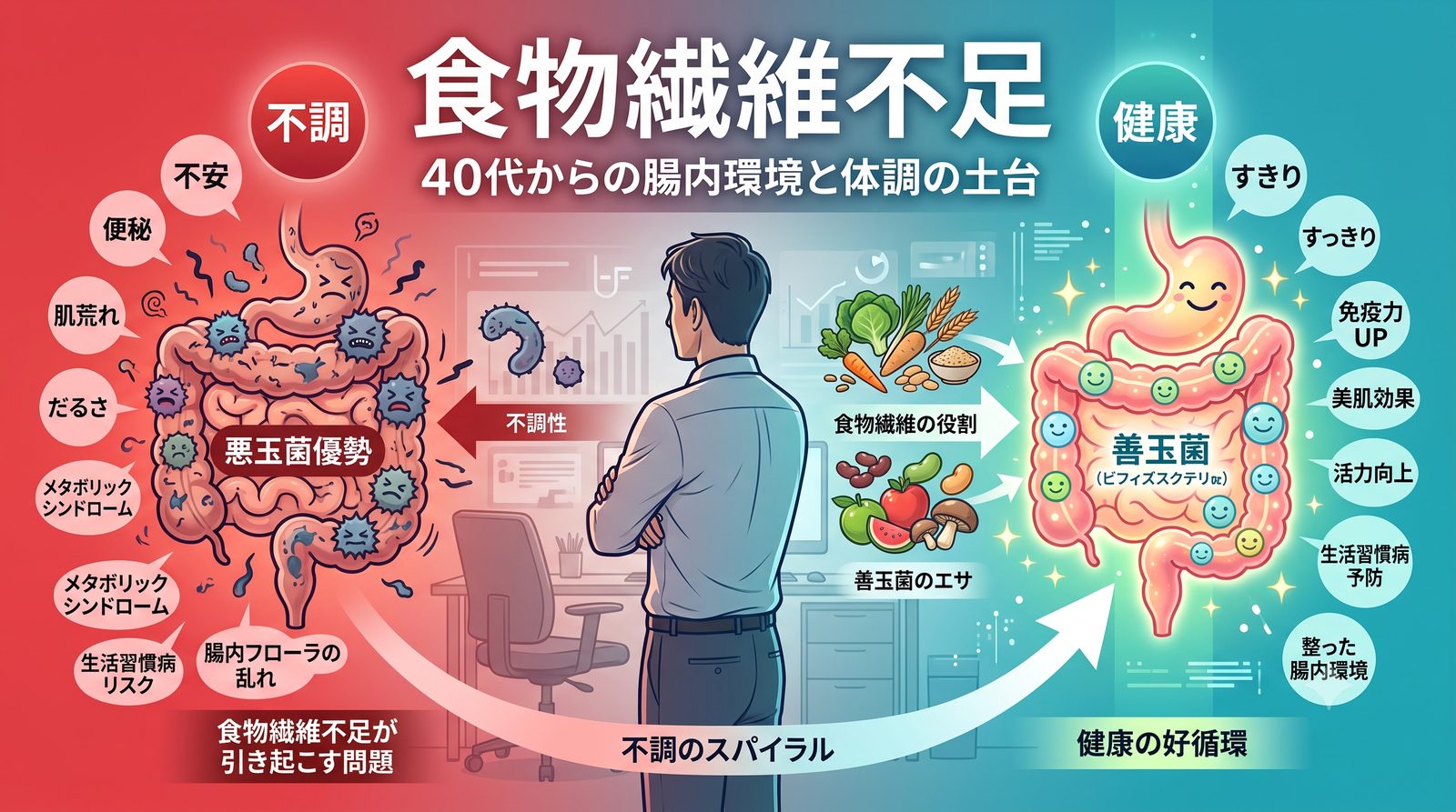 食物繊維不足 アイキャッチ