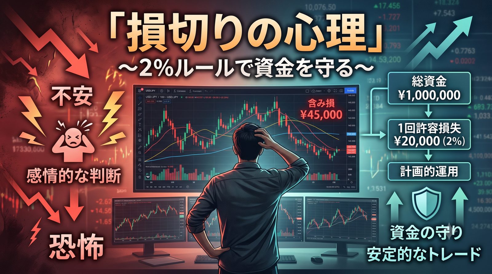 損切りの心理 アイキャッチ