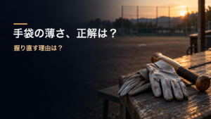 手袋の薄さ、／正解は？／握り直す理由は？。記事の趣旨を表した生成イメージ