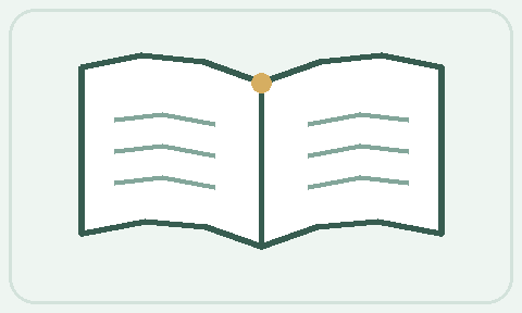商品イメージ(イラスト)。実際の書影・表紙ではない、開いた本の概念図